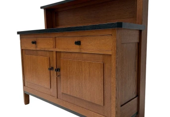 Art Deco Modernist Credenza or Sideboard by H. Fels for L.O.V. Oosterbeek